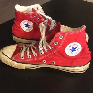 red converse high tops mens